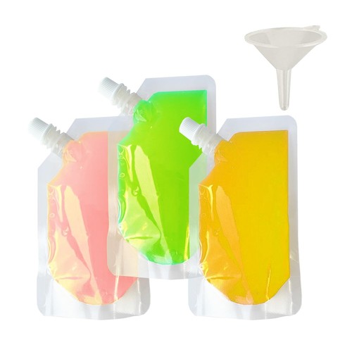 Packs clear drink pouches - clear,