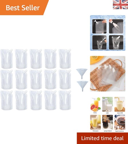 Reusable 500ml drink bags - 15,