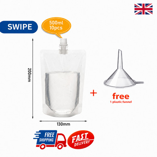 Clear plastic spouted liquid - plastic,