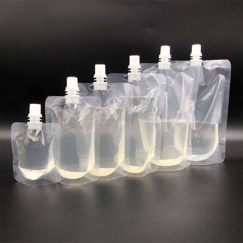 Clear plastic spouted liquid - clear,