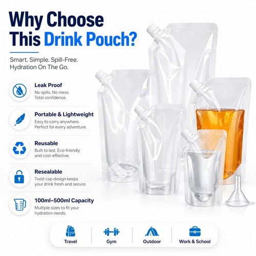 Stand 500ml clear - x, up