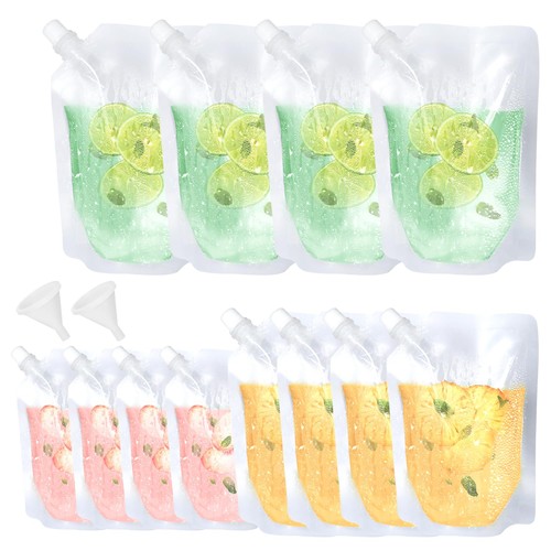 Pcs plastic drink pouches - 12,