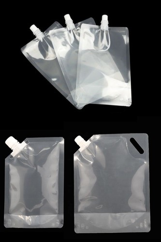 Clear plastic spouted liquid - clear,